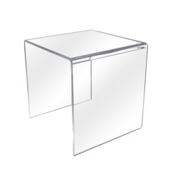 individual 3 sided clear acrylic riser C38010 for retail product display