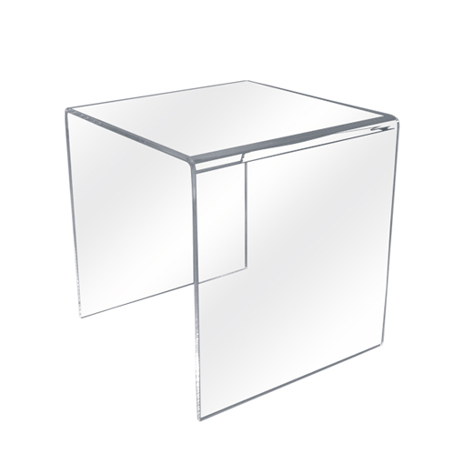 individual 3 sided clear acrylic riser C38010 for retail product display