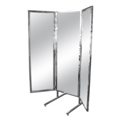 Three way mirror for retail clothing store fitting rooms and alterations