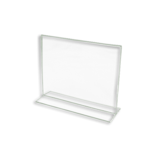5.5x7 bottom loading acrylic cardholder for countertop sign display