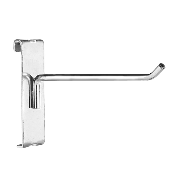 2 inch gridwall hooks in black for mounting merchandise on gridwall panels
