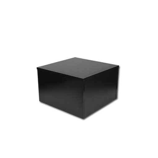 12 inch high knockdown display base pedestal JDC 1812B black for retail