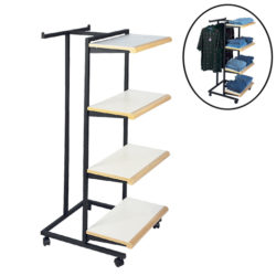 Black matte display unit for retail merchandise
