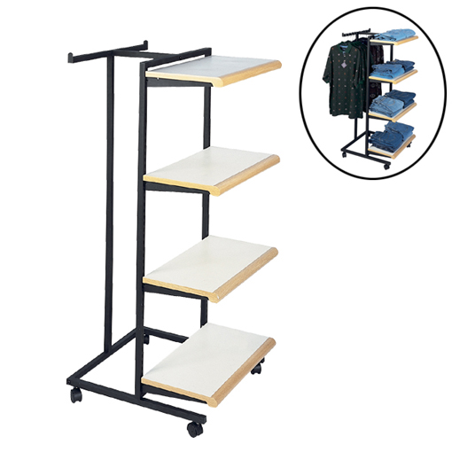 Black matte display unit for retail merchandise