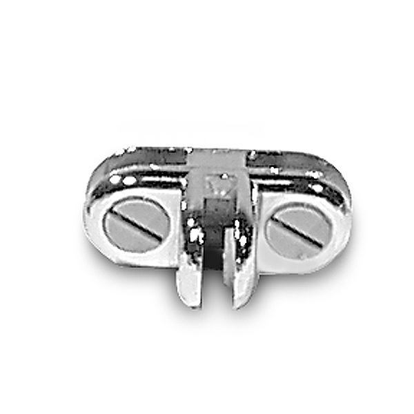 3 Way Glass Connector- Chrome – chrome glass connector