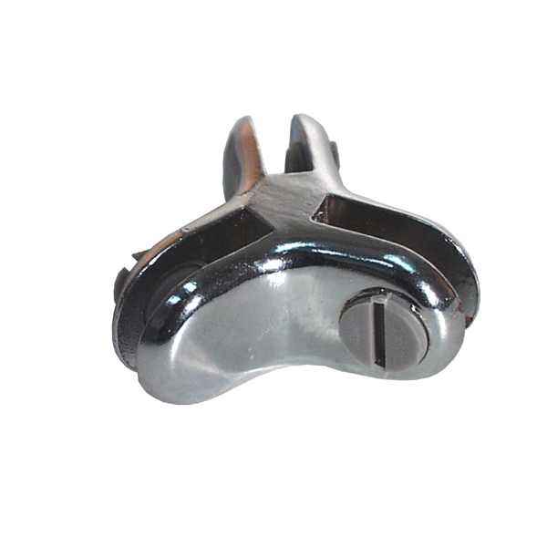 3 Way 120 Degrees Connector-Chrome – 3 way glass connector