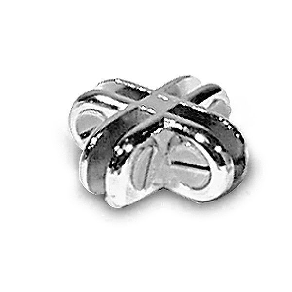 4 Way Glass Connector-Chrome – 4 way glass connector