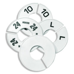 Round Size Dividers - White – retail display