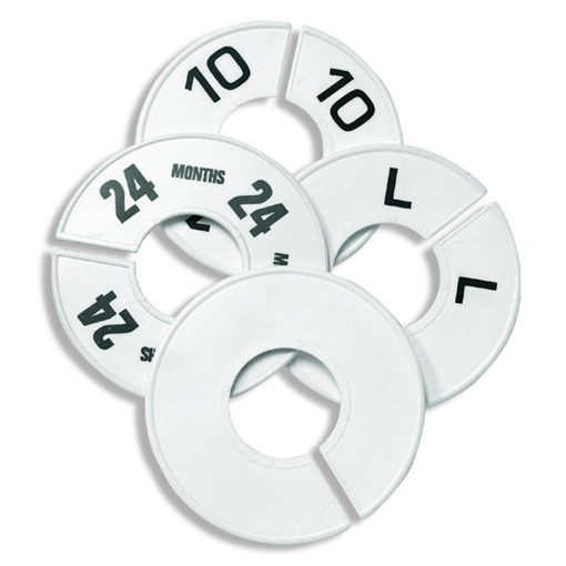 Round Size Dividers - White – retail display