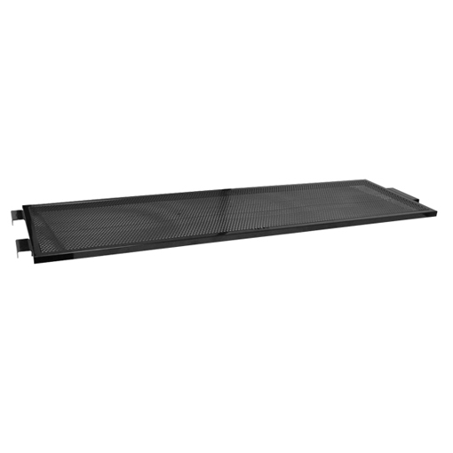 Black ladder system interior shelf for wall display units