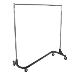 nestable rolling Z rack for garment storage and display