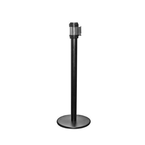 Belt type stanchion chrome retractable crowd control post