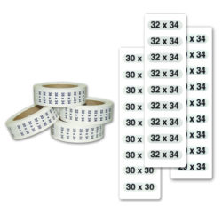 Wrap Around Die Cut Label - Pant Sizes – Wrap Around Die Cut Label - Pant Sizes