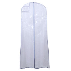 72 inch clear zippered bridal garment bag for wedding dresses