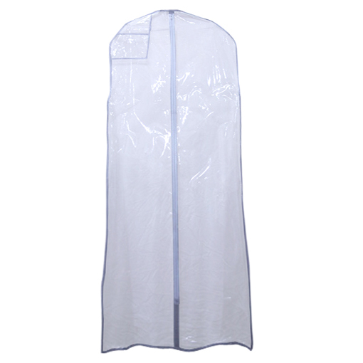 72 inch clear zippered bridal garment bag for wedding dresses