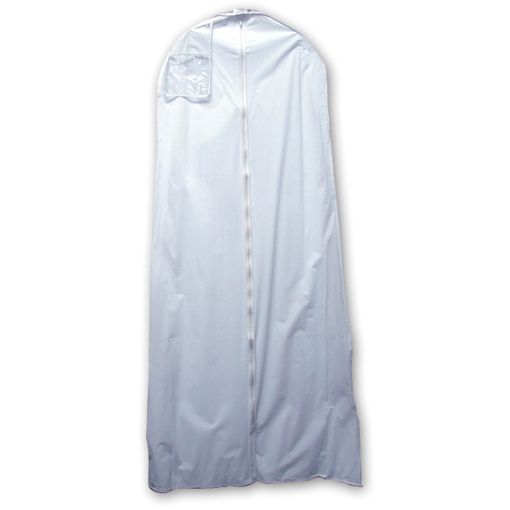 72 inch white zippered bridal garment bag for wedding dresses