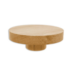 Natural wood flat neckblock for dress forms and torso display forms
