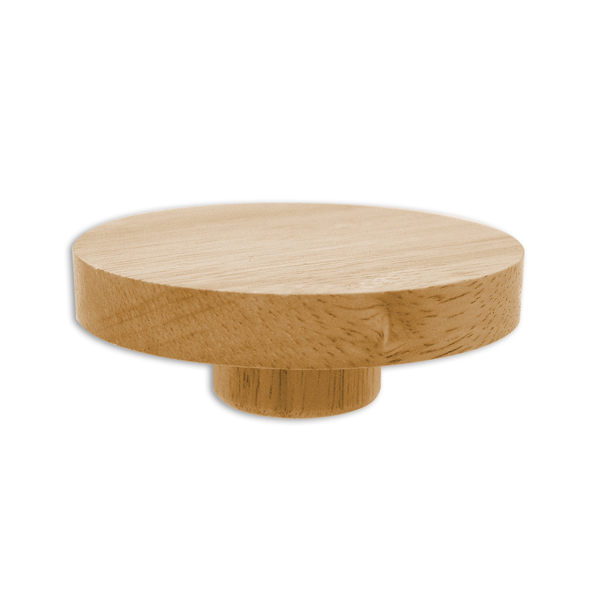 Natural wood flat neckblock for dress forms and torso display forms