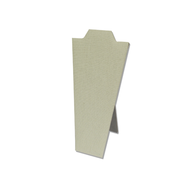 Linen necklace easel display 4.25 inch wide 8.875 inch tall for pendants