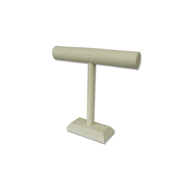 Single round T-bar necklace display stand for jewelry stores