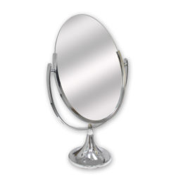 Chrome Double-Sided Counter Display Mirror 12"W x 20"H
