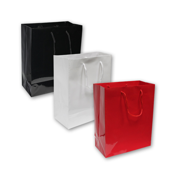 Glossy euro-tote cub bag for retail gift packaging