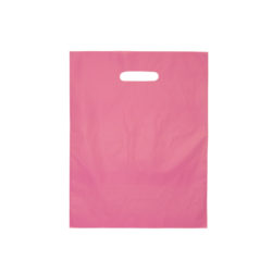 Die Cut Handle Frosted Bag - 12" x 15" – retail display