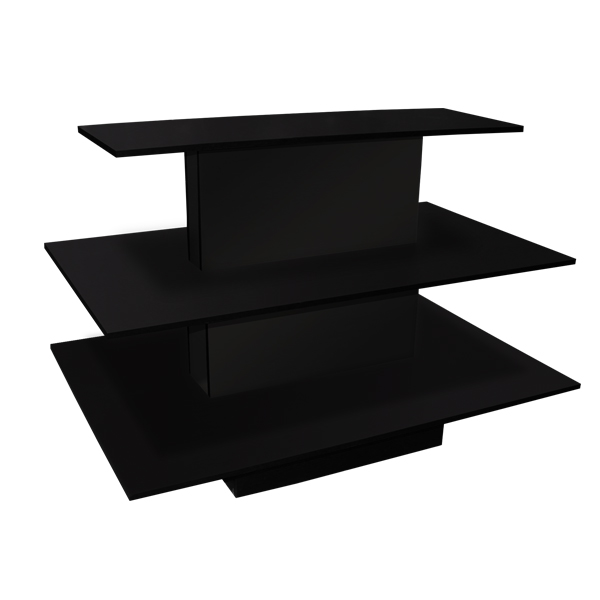 3 Tier Rectangle Waterfall Table – retail display
