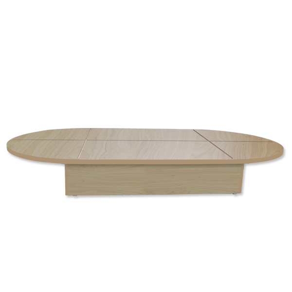 54" Maple Oval Base – retail display