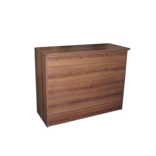FlatTop Wrap Counter in Cherry finish for retail stores