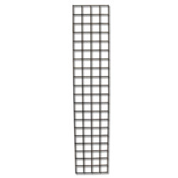 1 foot by 5 foot narrow gridwall panel in black for retail wall displays
