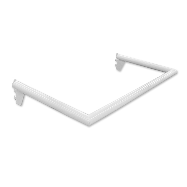Pipe Style U-Shaped Hangrail - white hangrail display