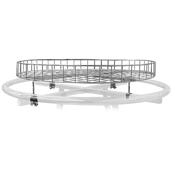 30 inch round rack basket topper for round garment racks