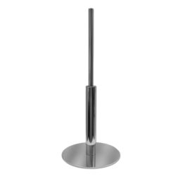 Chrome round metal base for dress forms torso forms and mannequin displays