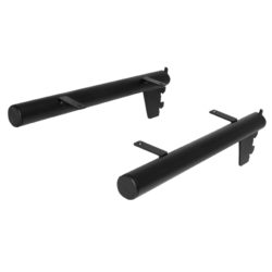 Pipe Style 12" Shelf Holder - 1 Pair - pipe style shelf holder