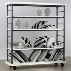rolling shelving unit