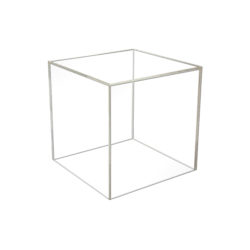 8 inch 5 sided clear acrylic cube bin C3808-5 for retail display