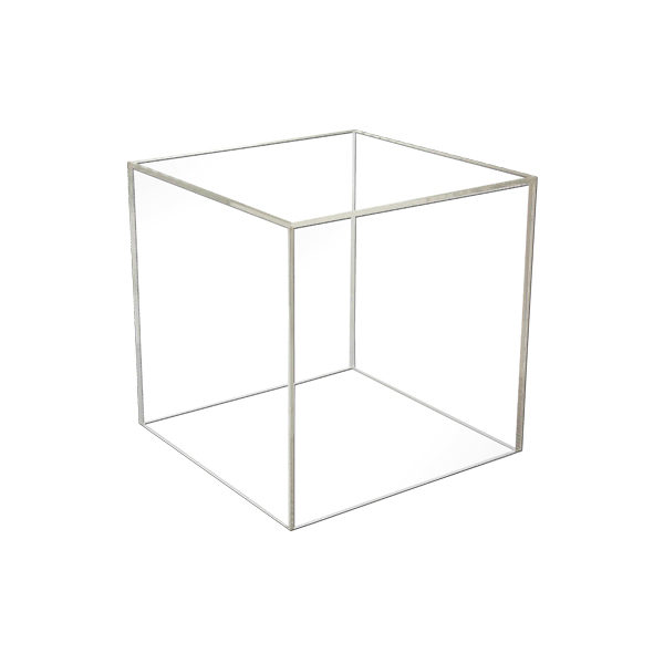 8 inch 5 sided clear acrylic cube bin C3808-5 for retail display