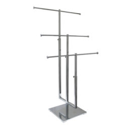 3-Tier Chrome Adjustable Jewelry Display Stand