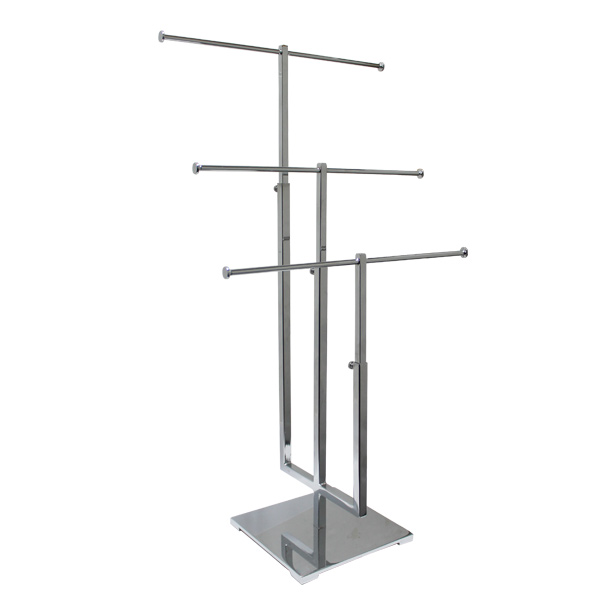 3-Tier Chrome Adjustable Jewelry Display Stand