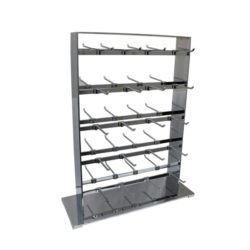 40-Hook Chrome Jewelry Display Stand 15"L x 18-1/2"H
