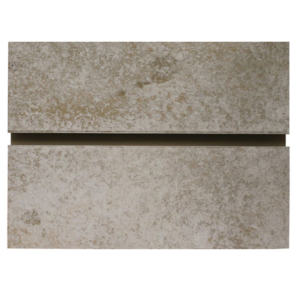 bleached concrete slatwall