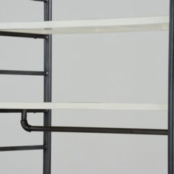 shelf with apparel hang bar