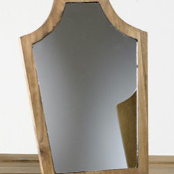 wood framed mirror