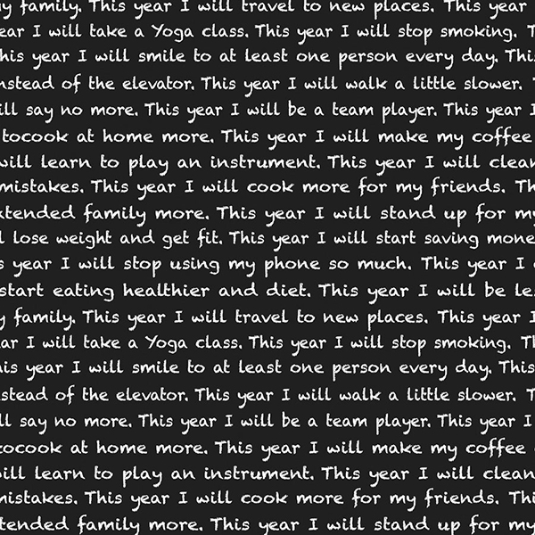 chalkboard resolutions tissue