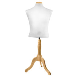 Complete and assembled dress form size medium with base for retail clothing display