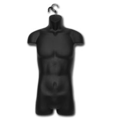 Injection molded mens form mannequin for displaying men clothing in retail stores