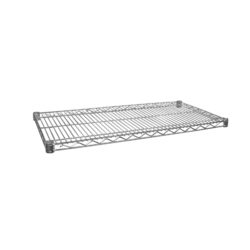 Chrome metal wire shelf for wire shelving units and retail storage display
