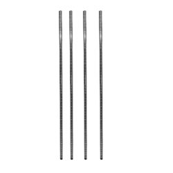 Chrome uprights for wire shelving units providing vertical support posts