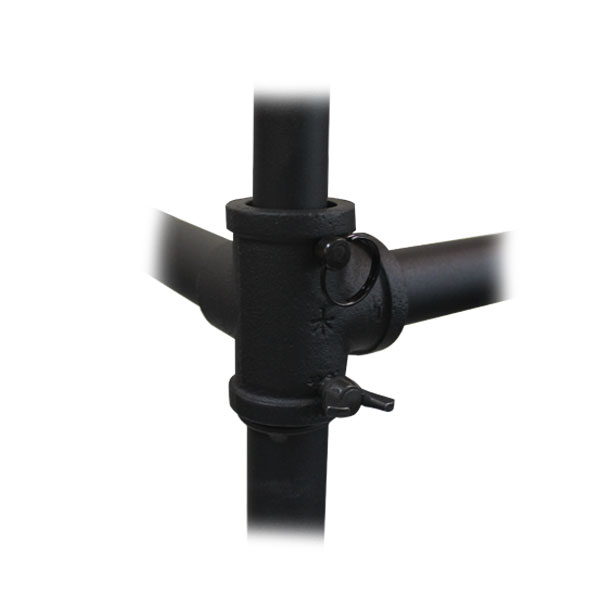 Round garment rack with adjustable height for retail stores